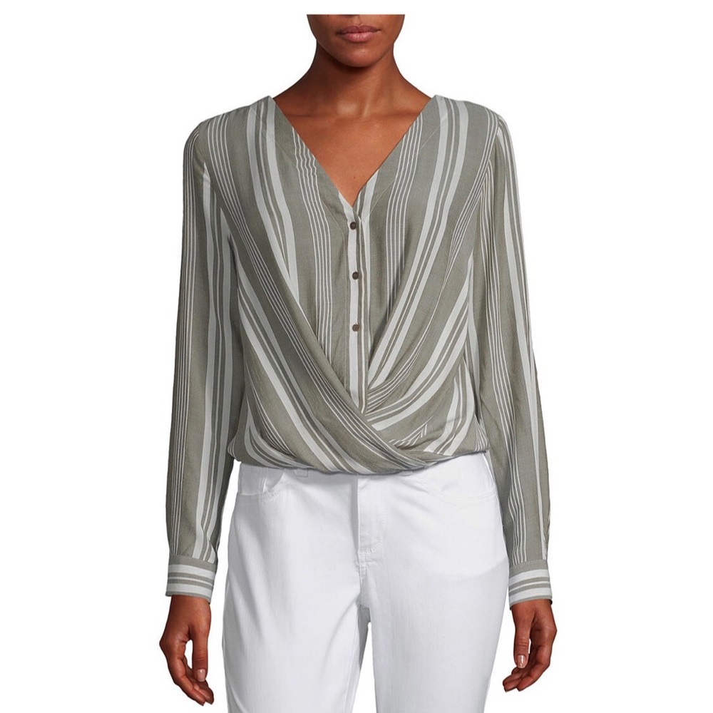 Long sleeve plus size blouse